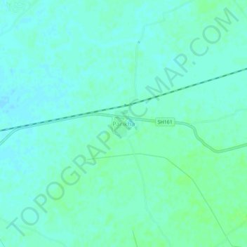 Mapa topográfico Parikha, altitud, relieve