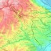 Mapa topográfico Tixeraïne, altitud, relieve