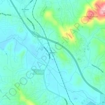 Mapa topográfico Naples, altitud, relieve