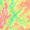 Mapa topográfico Yiliang, altitud, relieve