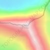 Mapa topográfico Восточный пик Победы, altitud, relieve