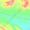 Mapa topográfico Bouira, altitud, relieve