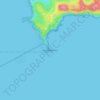 Mapa topográfico Point Bonita, altitud, relieve