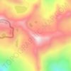 Mapa topográfico Danfebir, altitud, relieve