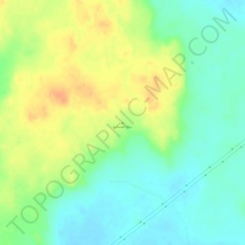 Mapa topográfico Barqa' al `Uthmaniyah, altitud, relieve