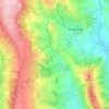 Mapa topográfico Millhayes, altitud, relieve