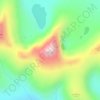 Mapa topográfico Høgronden, altitud, relieve