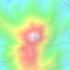 Mapa topográfico Tanete Selaputi, altitud, relieve