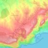 Mapa topográfico Zambujal de Cima, altitud, relieve