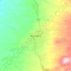 Mapa topográfico Bekoji, altitud, relieve