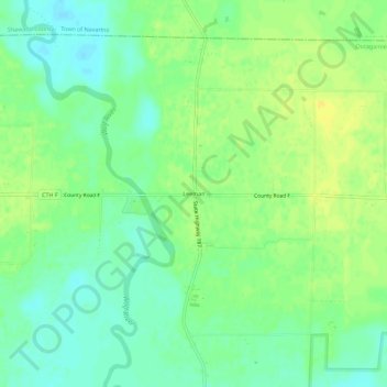 Mapa topográfico Leeman, altitud, relieve