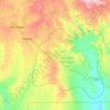 Mapa topográfico Harrar, altitud, relieve