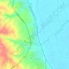 Mapa topográfico Thourio, altitud, relieve