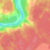 Mapa topográfico Заледеево, altitud, relieve