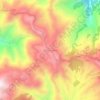 Mapa topográfico Dehimandau, altitud, relieve