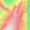 Mapa topográfico Tête Pelouse, altitud, relieve