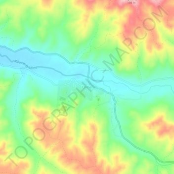 Mapa topográfico Ulme, altitud, relieve