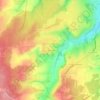 Mapa topográfico Les Batelières, altitud, relieve