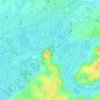 Mapa topográfico La Garette, altitud, relieve