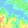 Mapa topográfico La Gravelle, altitud, relieve