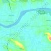 Mapa topográfico Kodanad, altitud, relieve