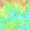 Mapa topográfico Hailin, altitud, relieve