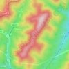Mapa topográfico Lewis Mountain, altitud, relieve
