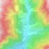 Mapa topográfico Chaumie Bas, altitud, relieve