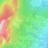 Mapa topográfico Le Peûtet, altitud, relieve