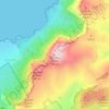 Mapa topográfico la Talaia Freda, altitud, relieve