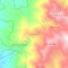 Mapa topográfico Salukepopok, altitud, relieve