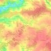 Mapa topográfico La Vincendelière, altitud, relieve