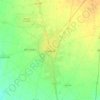 Mapa topográfico Gujranwala, altitud, relieve