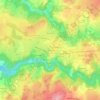 Mapa topográfico Les Ecoles, altitud, relieve