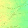 Mapa topográfico Guasdualito, altitud, relieve