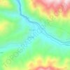 Mapa topográfico Katyok, altitud, relieve