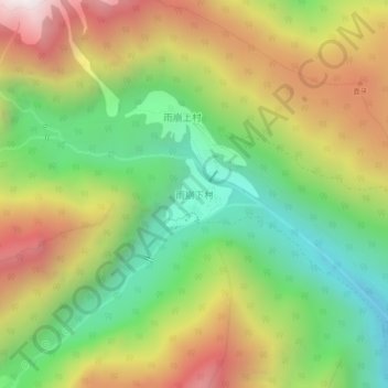 Mapa topográfico Lower Yubeng, altitud, relieve