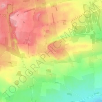 Mapa topográfico Ingoe, altitud, relieve