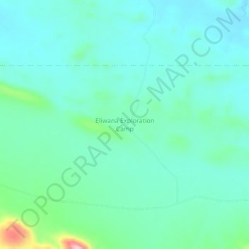 Mapa topográfico Eliwana Exploration Camp, altitud, relieve