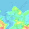 Mapa topográfico Cuchía, altitud, relieve