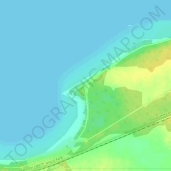 Mapa topográfico Clearwater Lake, altitud, relieve