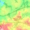 Mapa topográfico Kra Melen, altitud, relieve