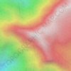 Mapa topográfico Gunung Leuser, altitud, relieve