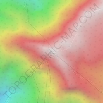 Mapa topográfico Gunung Leuser, altitud, relieve