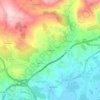 Mapa topográfico Manjoeira, altitud, relieve