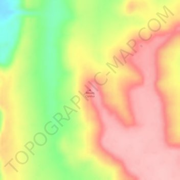 Mapa topográfico Mount Connor, altitud, relieve