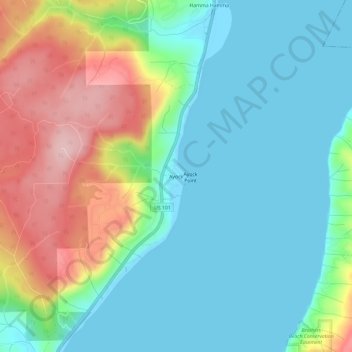 Mapa topográfico Ayock, altitud, relieve