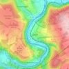 Mapa topográfico Speele, altitud, relieve