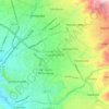 Mapa topográfico Ciudad Satélite, altitud, relieve