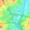 Mapa topográfico Karoxbostel, altitud, relieve